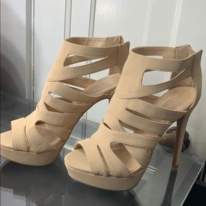 Charlotte Russe nude platform heels